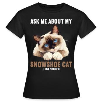 Chaton raquette Chat raquette - T-shirt Femme - noir - Devant - AI Model Female 172 dark (172cm)