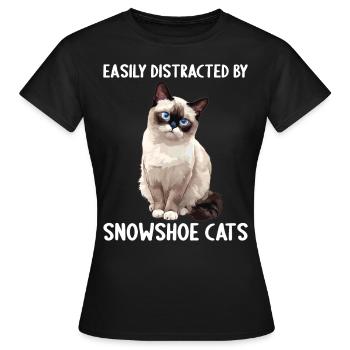 Chaton raquette Chat raquette - T-shirt Femme - noir - Devant - AI Model Female 172 dark (172cm)