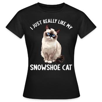 Chaton raquette Chat raquette - T-shirt Femme - noir - Devant - AI Model Female 172 dark (172cm)