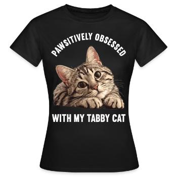 Tabby Kitten Tabby Cat - Women's T-Shirt - black - Front - AI Model Female 172 dark (172cm)