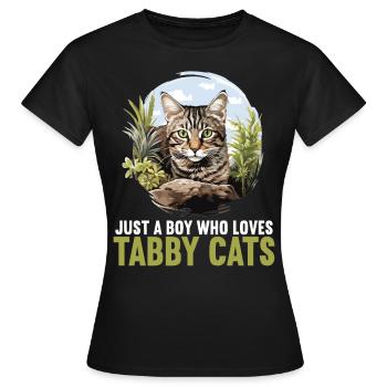 Tabby Kitten Tabby Cat - Women's T-Shirt - black - Front - AI Model Female 172 dark (172cm)