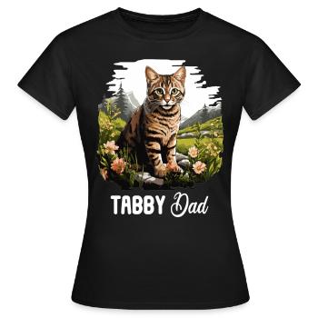 Tabby Kitten Tabby Cat - Women's T-Shirt - black - Front - AI Model Female 172 dark (172cm)