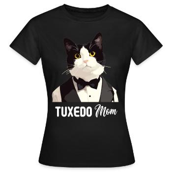 Tuxedo Kitten Tuxedo Cat - Women's T-Shirt - black - Front - AI Model Female 172 dark (172cm)