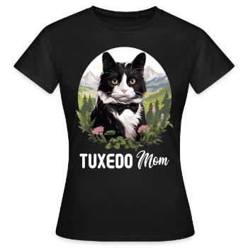 Tuxedo Kitten Tuxedo Cat - Women's T-Shirt - black - Front - AI Model Female 172 dark (172cm)