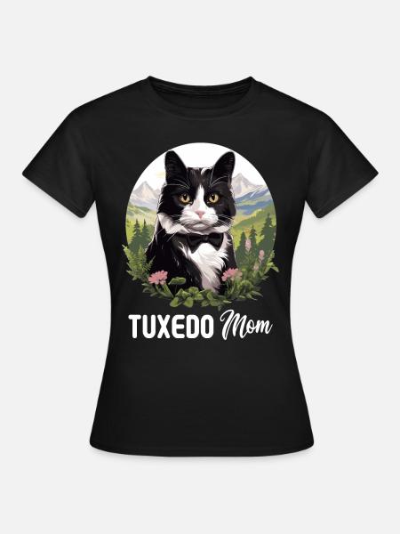 Tuxedo Kätzchen Tuxedo Katze - Frauen T-Shirt - Schwarz