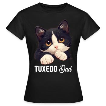 Tuxedo Kitten Tuxedo Cat - Women's T-Shirt - black - Front - AI Model Female 172 dark (172cm)