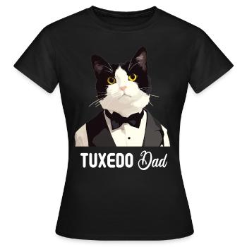 Tuxedo Kitten Tuxedo Cat - Women's T-Shirt - black - Front - AI Model Female 172 dark (172cm)
