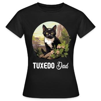 Tuxedo Kitten Tuxedo Cat - Women's T-Shirt - black - Front - AI Model Female 172 dark (172cm)