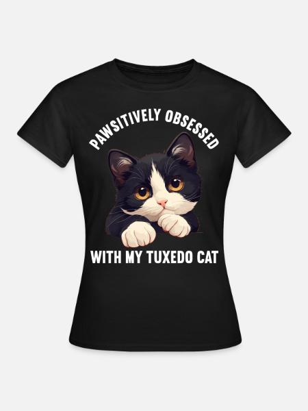 Tuxedo Kätzchen Tuxedo Katze - Frauen T-Shirt - Schwarz
