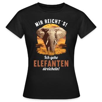 Elephant Elephant - Women's T-Shirt - black - Front - AI Model Female 172 dark (172cm)