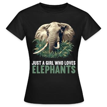 Elephant Elephant - Women's T-Shirt - black - Front - AI Model Female 172 dark (172cm)