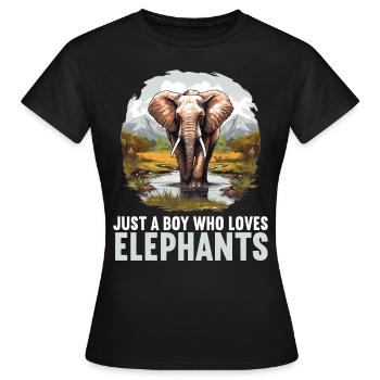 Elephant Elephant - Women's T-Shirt - black - Front - AI Model Female 172 dark (172cm)