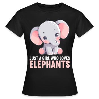 Elephant Elephant - Women's T-Shirt - black - Front - AI Model Female 172 dark (172cm)