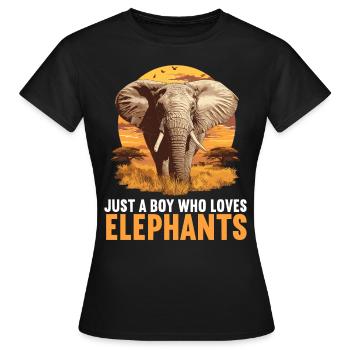 Elephant Elephant - Women's T-Shirt - black - Front - AI Model Female 172 dark (172cm)