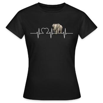 Elephant Elephant - Women's T-Shirt - black - Front - AI Model Female 172 dark (172cm)