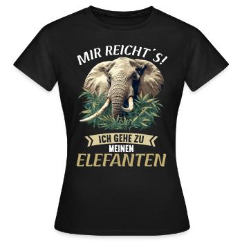 Elephant Elephant - Women's T-Shirt - black - Front - AI Model Female 172 dark (172cm)