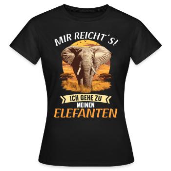 Elephant Elephant - Women's T-Shirt - black - Front - AI Model Female 172 dark (172cm)
