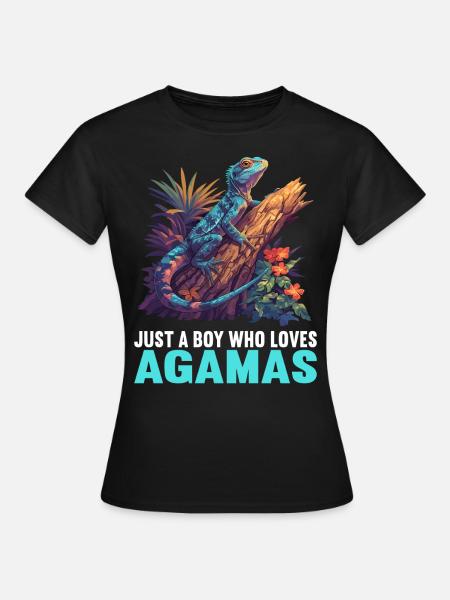 Agamen Agame - Frauen T-Shirt - Schwarz