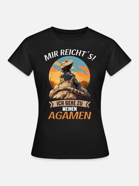 Agamen Agame - Frauen T-Shirt - Schwarz