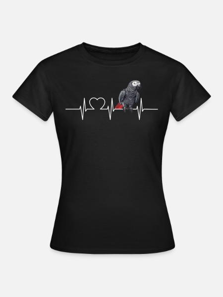 Graupapageien Graupapagei - Frauen T-Shirt - Schwarz