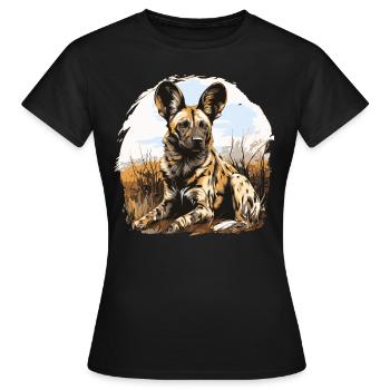 Chiens sauvages Chien sauvage - T-shirt Femme - noir - Devant - AI Model Female 172 dark (172cm)