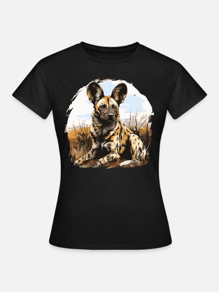 Wildhunde Wildhund - Frauen T-Shirt - Schwarz