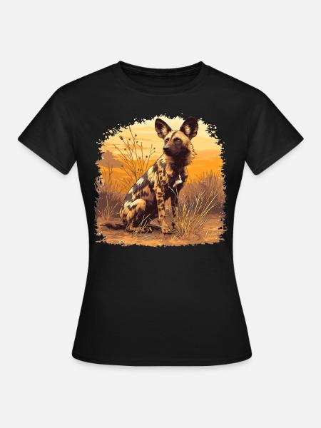 Wildhunde Wildhund - Frauen T-Shirt - Schwarz
