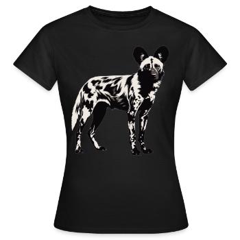 Chiens sauvages Chien sauvage - T-shirt Femme - noir - Devant - AI Model Female 172 dark (172cm)