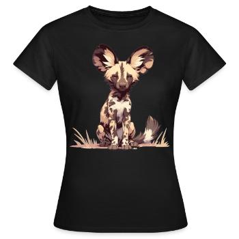 Chiens sauvages Chien sauvage - T-shirt Femme - noir - Devant - AI Model Female 172 dark (172cm)