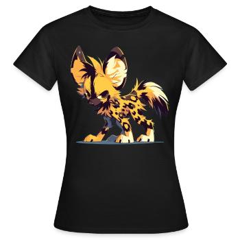 Chiens sauvages Chien sauvage - T-shirt Femme - noir - Devant - AI Model Female 172 dark (172cm)