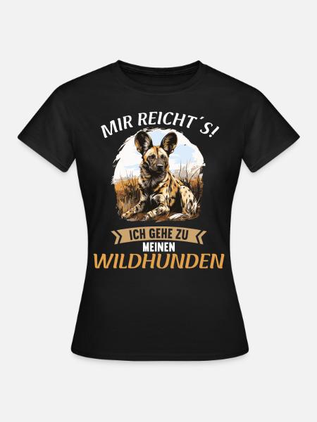 Wildhunde Wildhund - Frauen T-Shirt - Schwarz
