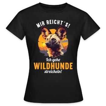 Chiens sauvages Chien sauvage - T-shirt Femme - noir - Devant - AI Model Female 172 dark (172cm)
