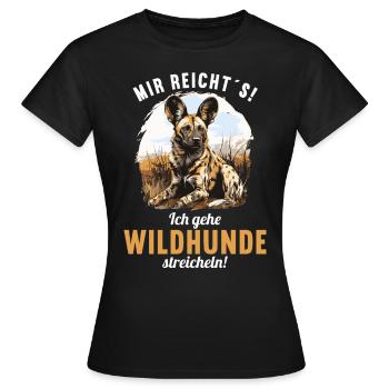 Chiens sauvages Chien sauvage - T-shirt Femme - noir - Devant - AI Model Female 172 dark (172cm)