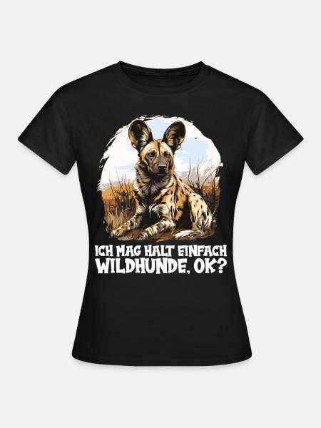 Wildhunde Wildhund - Frauen T-Shirt - Schwarz