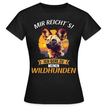 Chiens sauvages Chien sauvage - T-shirt Femme - noir - Devant - AI Model Female 172 dark (172cm)