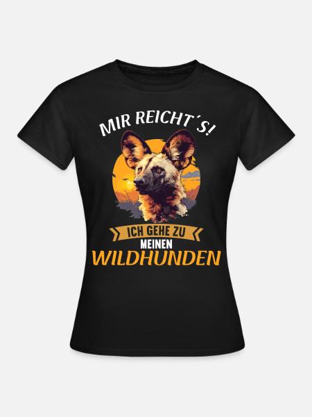 Wildhunde Wildhund - Frauen T-Shirt - Schwarz