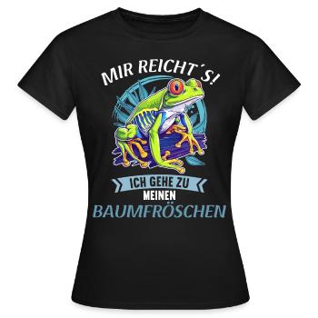 Rainette Baumfrösche Baumfrosch - T-shirt Femme - noir - Devant - AI Model Female 172 dark (172cm)