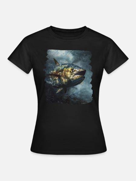 Tuna Thunfische Thunfisch - Frauen T-Shirt - Schwarz