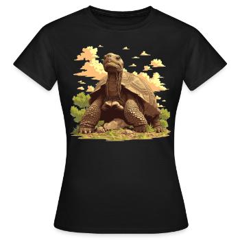 Tortues géantes Tortue géante - T-shirt Femme - noir - Devant - AI Model Female 172 dark (172cm)