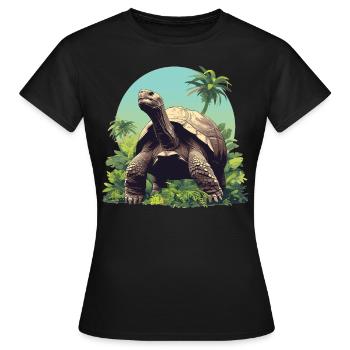 Tortues géantes Tortue géante - T-shirt Femme - noir - Devant - AI Model Female 172 dark (172cm)