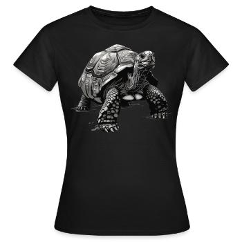 Tortues géantes Tortue géante - T-shirt Femme - noir - Devant - AI Model Female 172 dark (172cm)