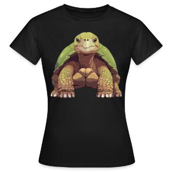 Tortues géantes Tortue géante - T-shirt Femme - noir - Devant - AI Model Female 172 dark (172cm)