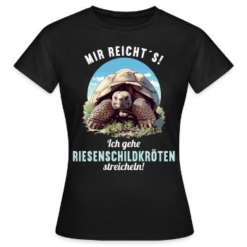 Tortues géantes Tortue géante - T-shirt Femme - noir - Devant - AI Model Female 172 dark (172cm)