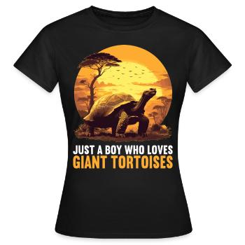 Tortues géantes Tortue géante - T-shirt Femme - noir - Devant - AI Model Female 172 dark (172cm)