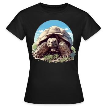 Tortues géantes Tortue géante - T-shirt Femme - noir - Devant - AI Model Female 172 dark (172cm)