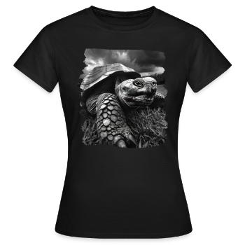 Tortues géantes Tortue géante - T-shirt Femme - noir - Devant - AI Model Female 172 dark (172cm)