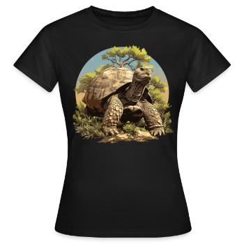 Tortues géantes Tortue géante - T-shirt Femme - noir - Devant - AI Model Female 172 dark (172cm)