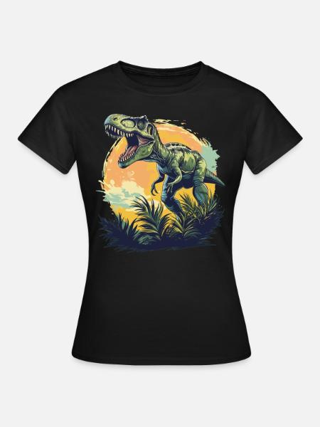 Allosaurier Allosaurus - Frauen T-Shirt - Schwarz