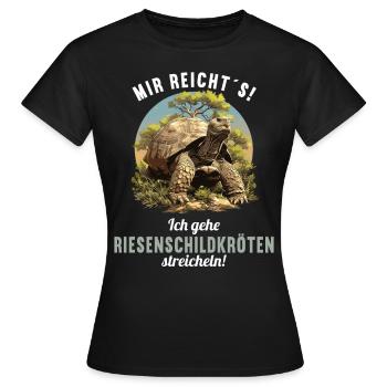 Tortues géantes Tortue géante - T-shirt Femme - noir - Devant - AI Model Female 172 dark (172cm)