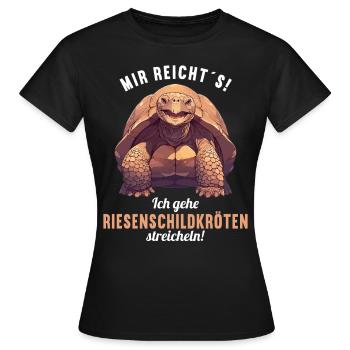 Tortues géantes Tortue géante - T-shirt Femme - noir - Devant - AI Model Female 172 dark (172cm)